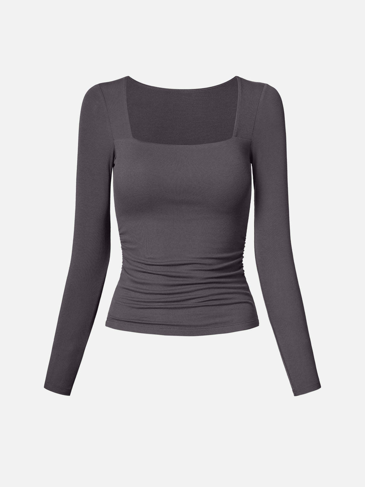 Eco-SkinKiss® Square Neck Ruched Brami Top