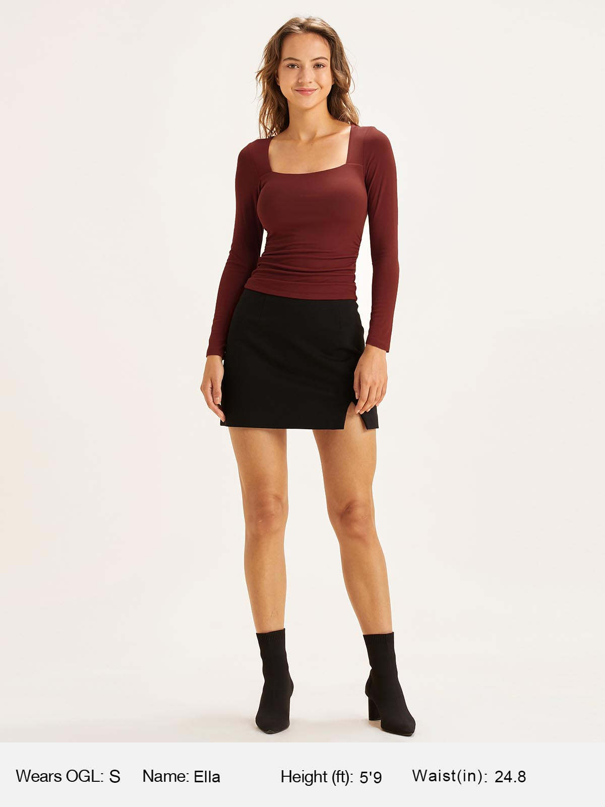 Eco-SkinKiss® Square Neck Ruched Brami Top