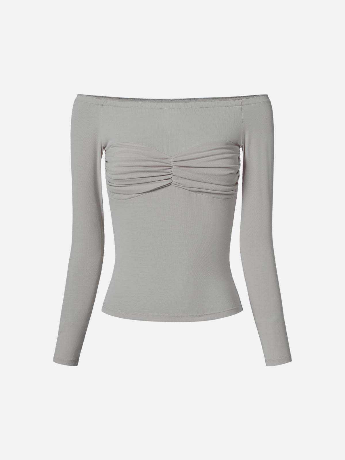 Eco-SkinKiss® Off-The-Shoulder Bow-Ruch Top