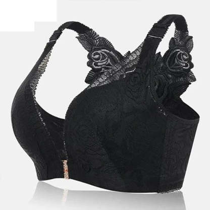 FitMe Rose Embroidery Front Closure Wirefree Bra