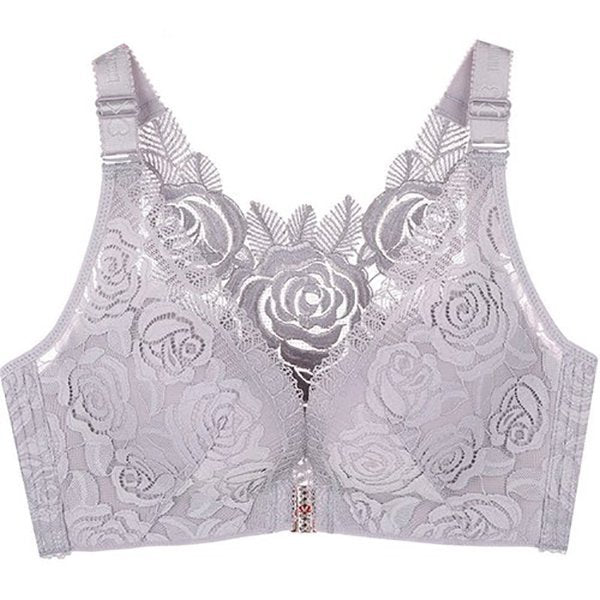 FitMe Rose Embroidery Front Closure Wirefree Bra