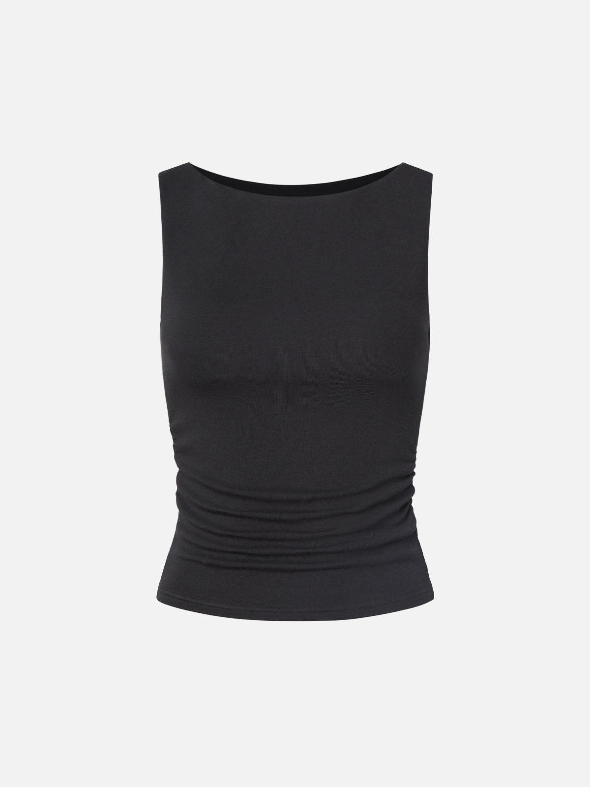 Thermal Boat-Neck Padded Tank Top