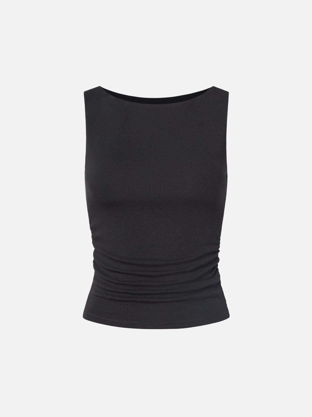Thermal Boat-Neck Padded Tank Top