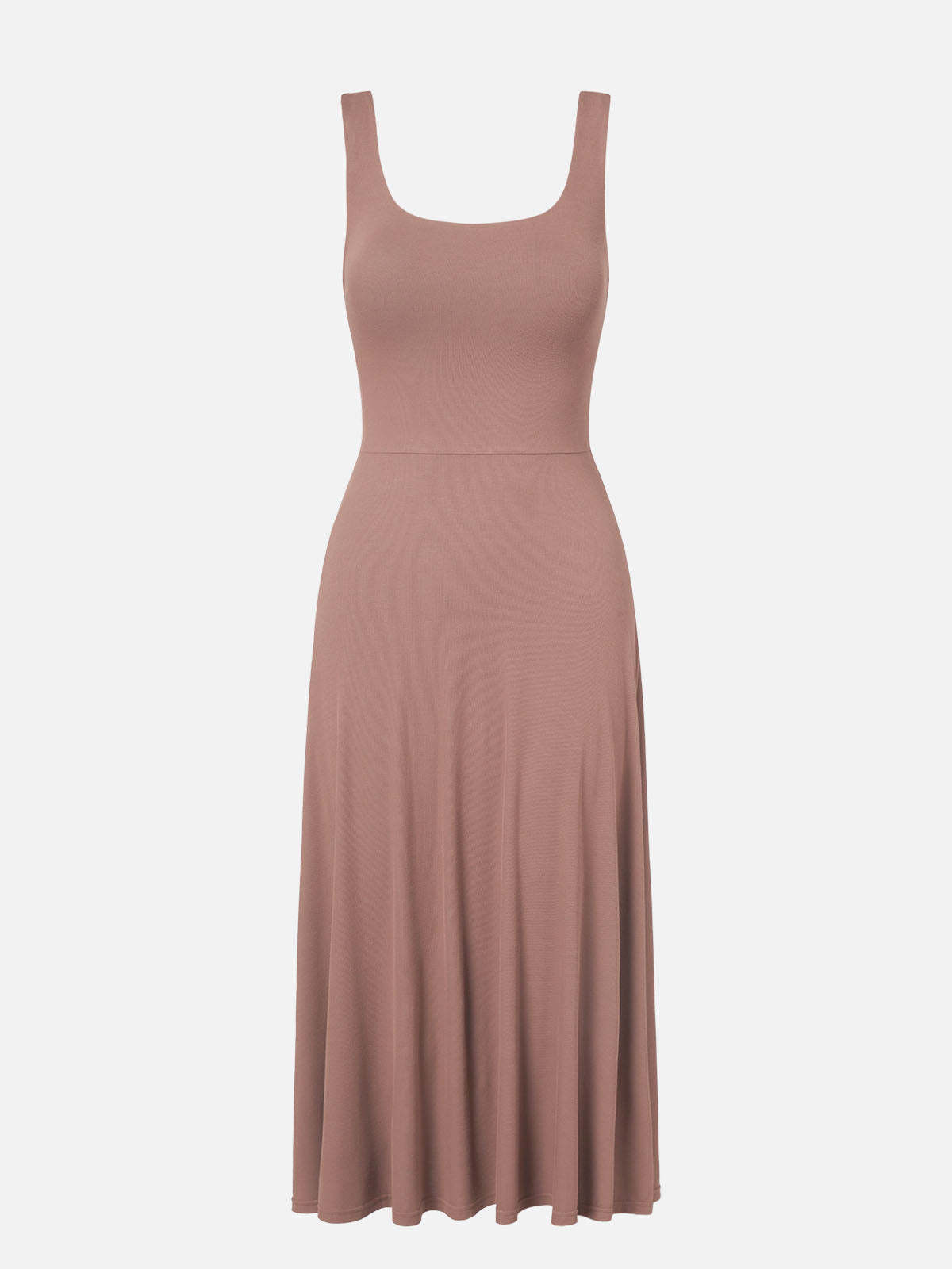 Square Neck Tie Back Brami Midi Dress