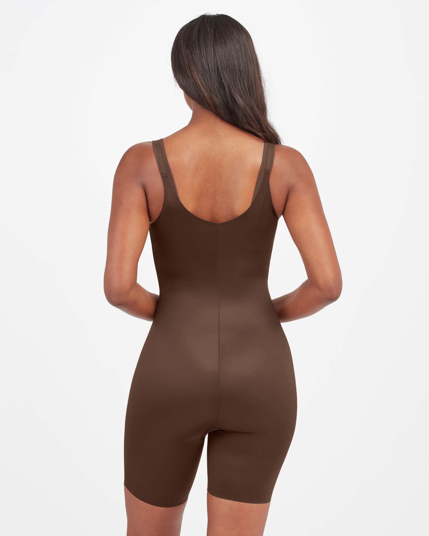 Open-Bust Mid-Thigh Bodysuit
