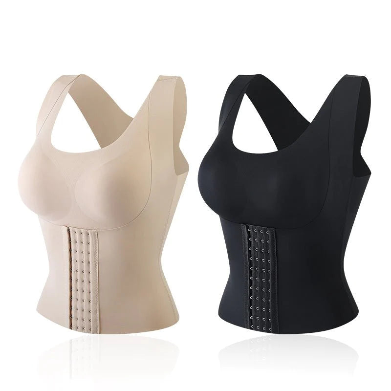 2 in 1 Waist Buttoned Bra