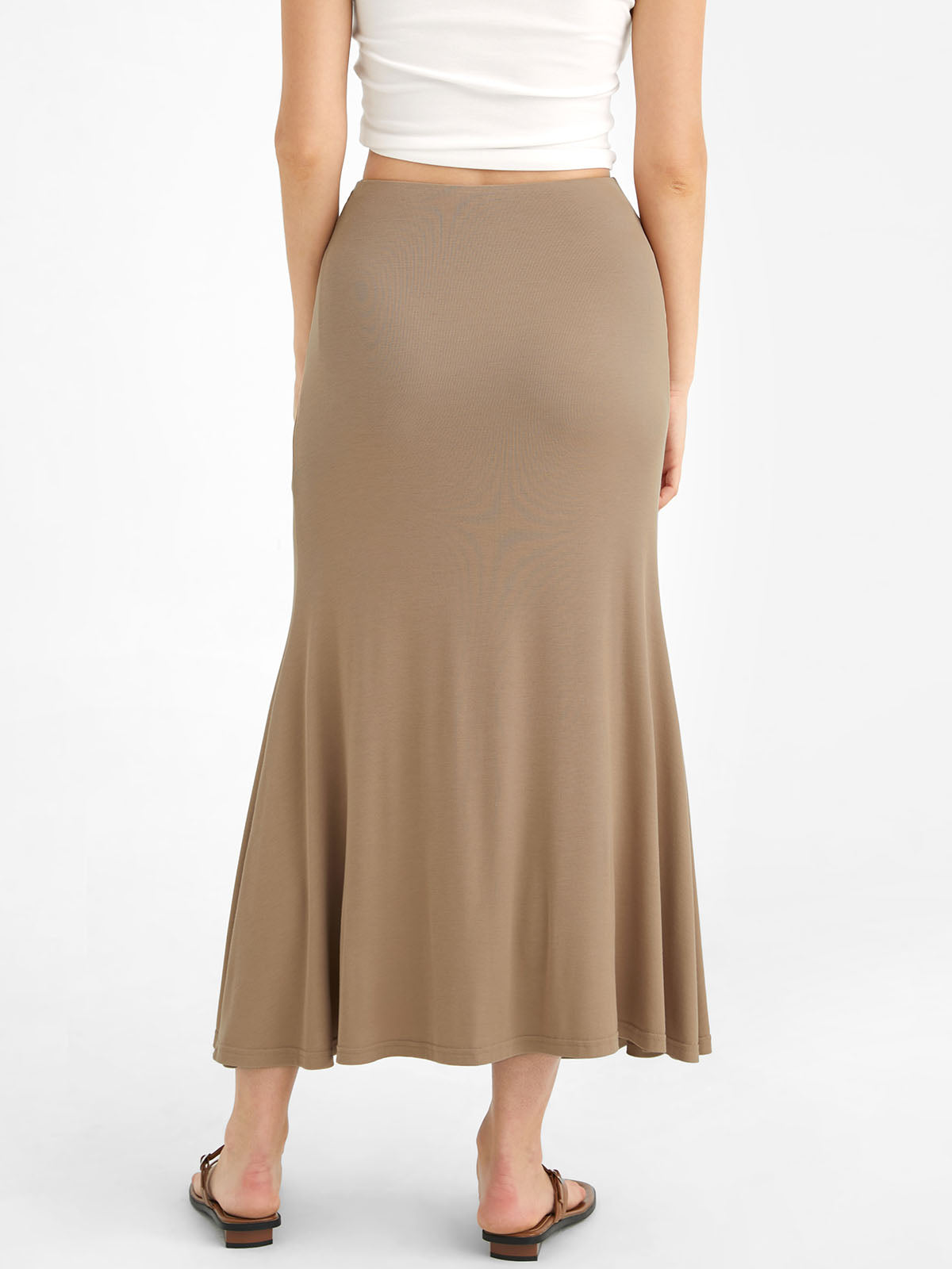 Eco-SkinKiss® Ruched Side Mermaid Maxi Skirt