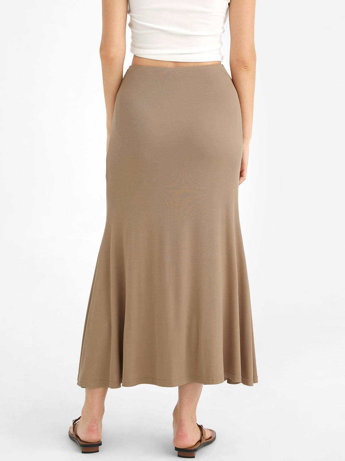 Eco-SkinKiss® Ruched Side Mermaid Maxi Skirt