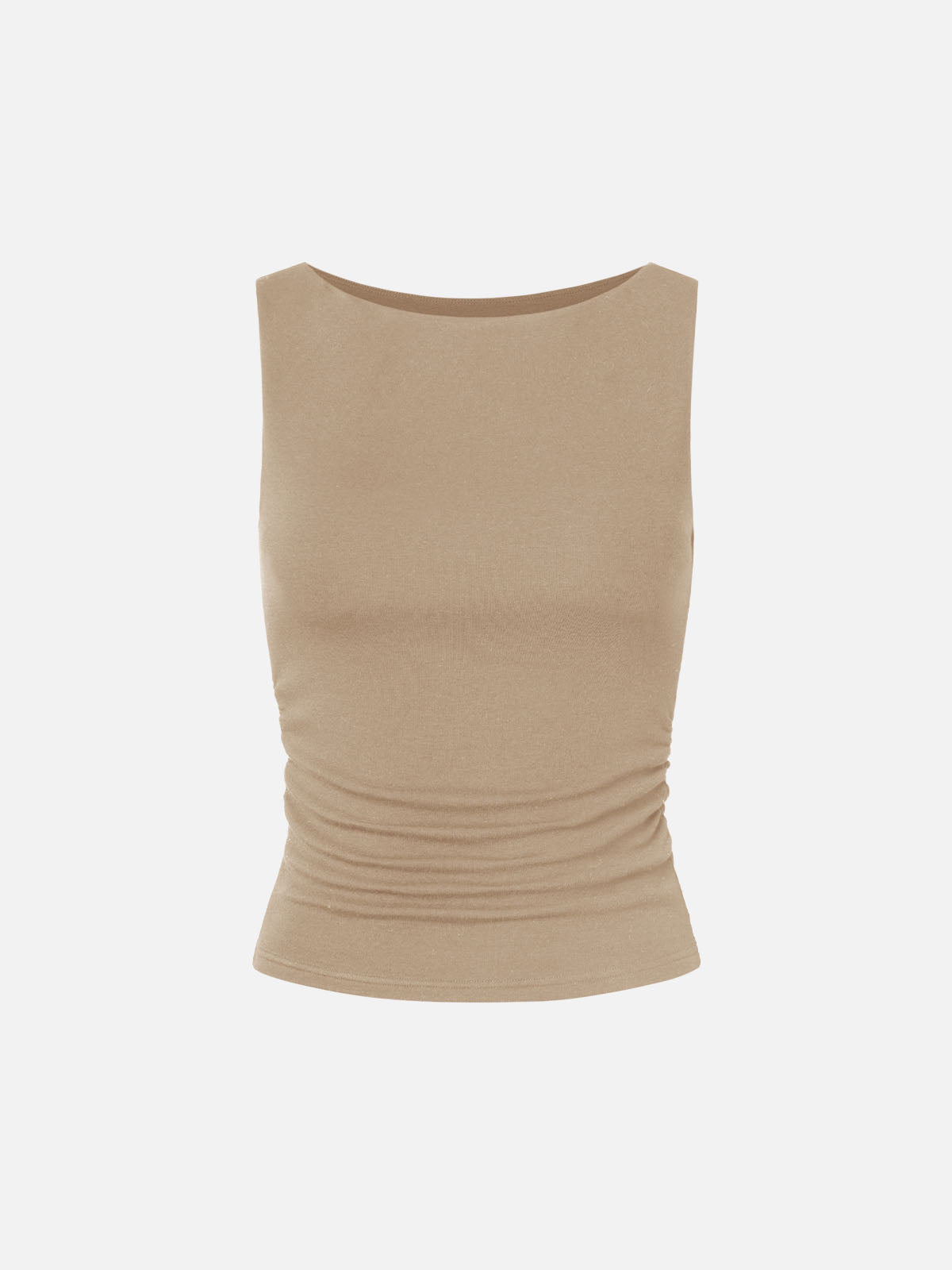 Thermal Boat-Neck Padded Tank Top