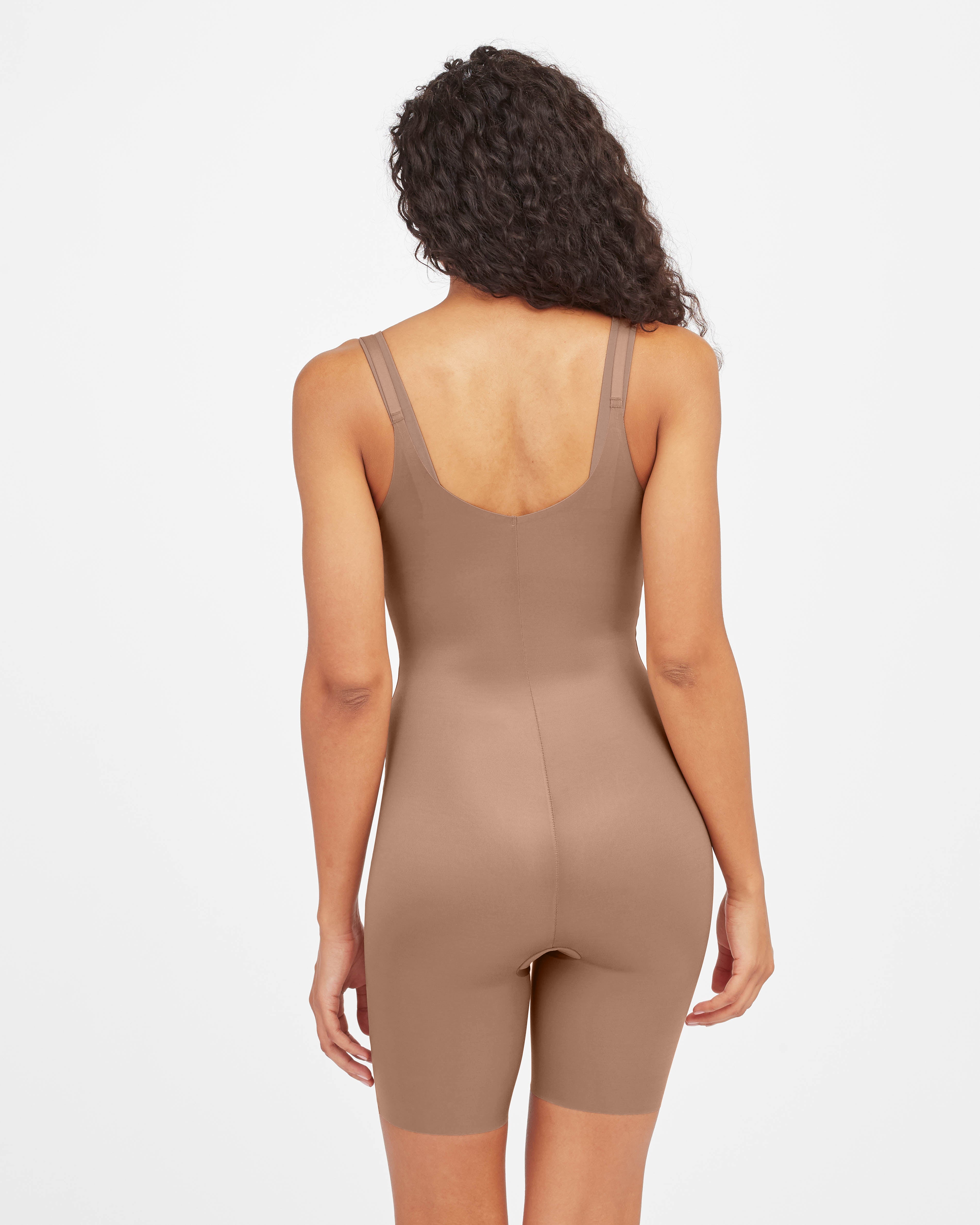 Open-Bust Mid-Thigh Bodysuit