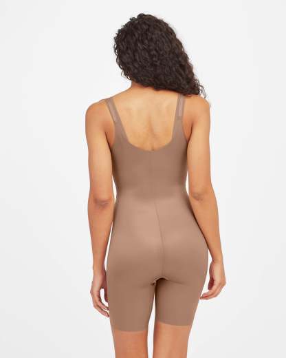 Open-Bust Mid-Thigh Bodysuit