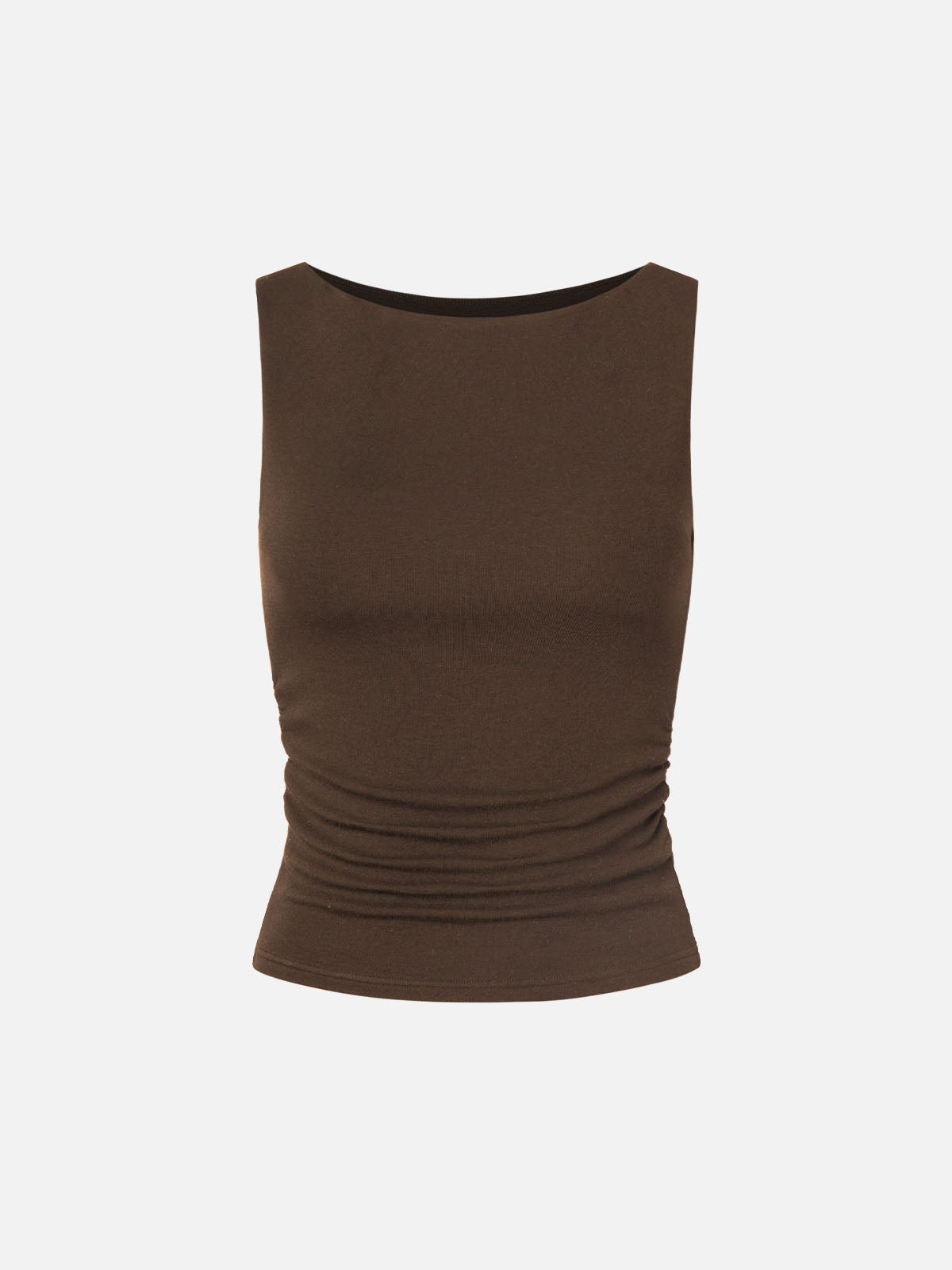 Thermal Boat-Neck Padded Tank Top