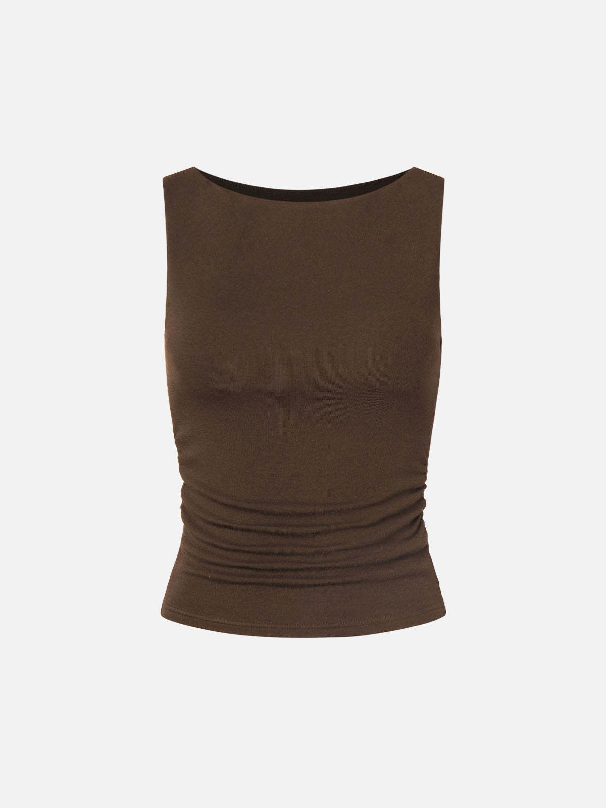 Thermal Boat-Neck Padded Tank Top