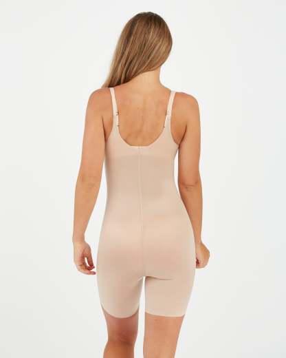 Open-Bust Mid-Thigh Bodysuit