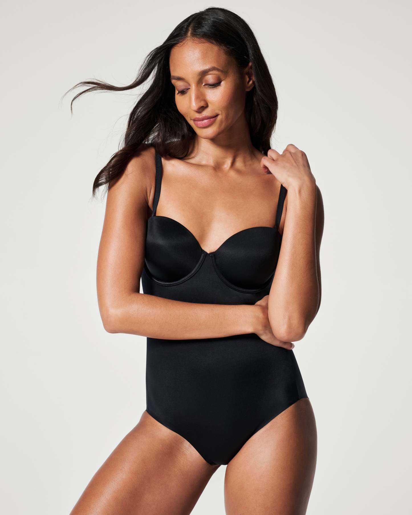Suit Your Fancy Strapless Cupped Panty Bodysuit
