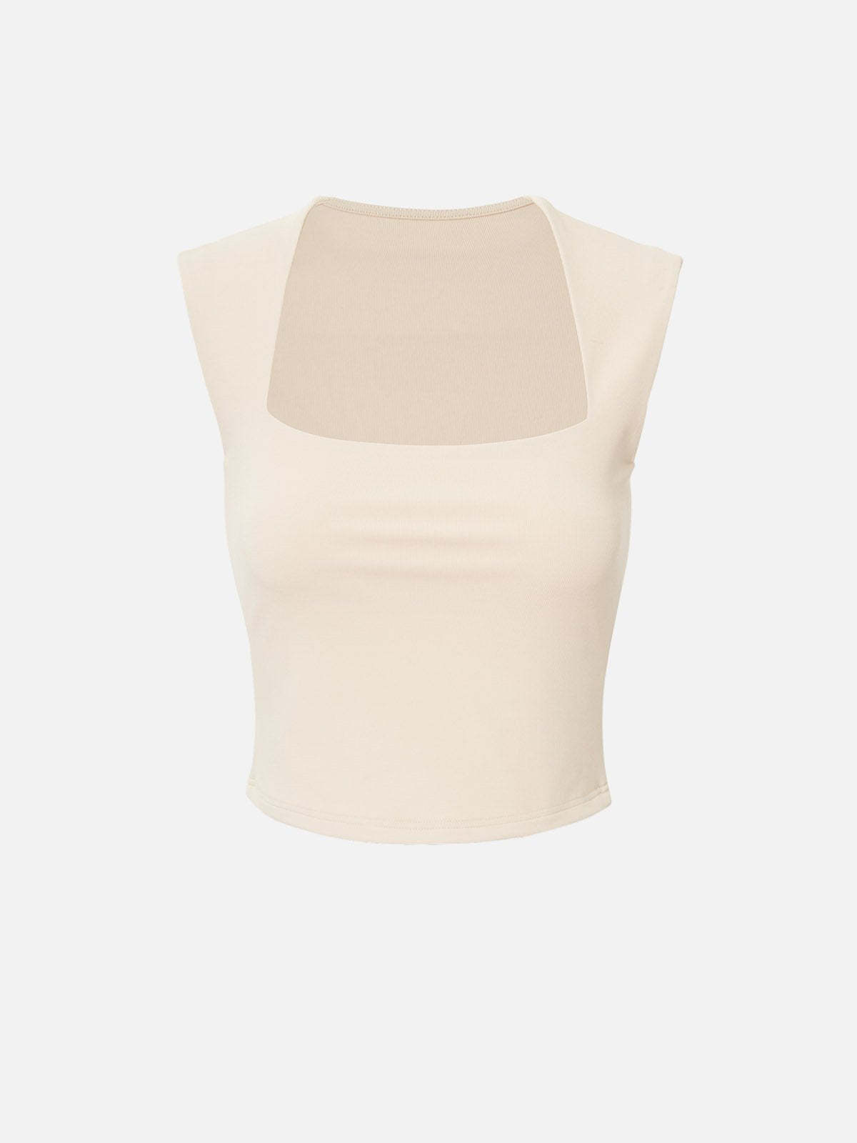 IcyAir® Tapered Square Neck Wide Shoulder Tank Top