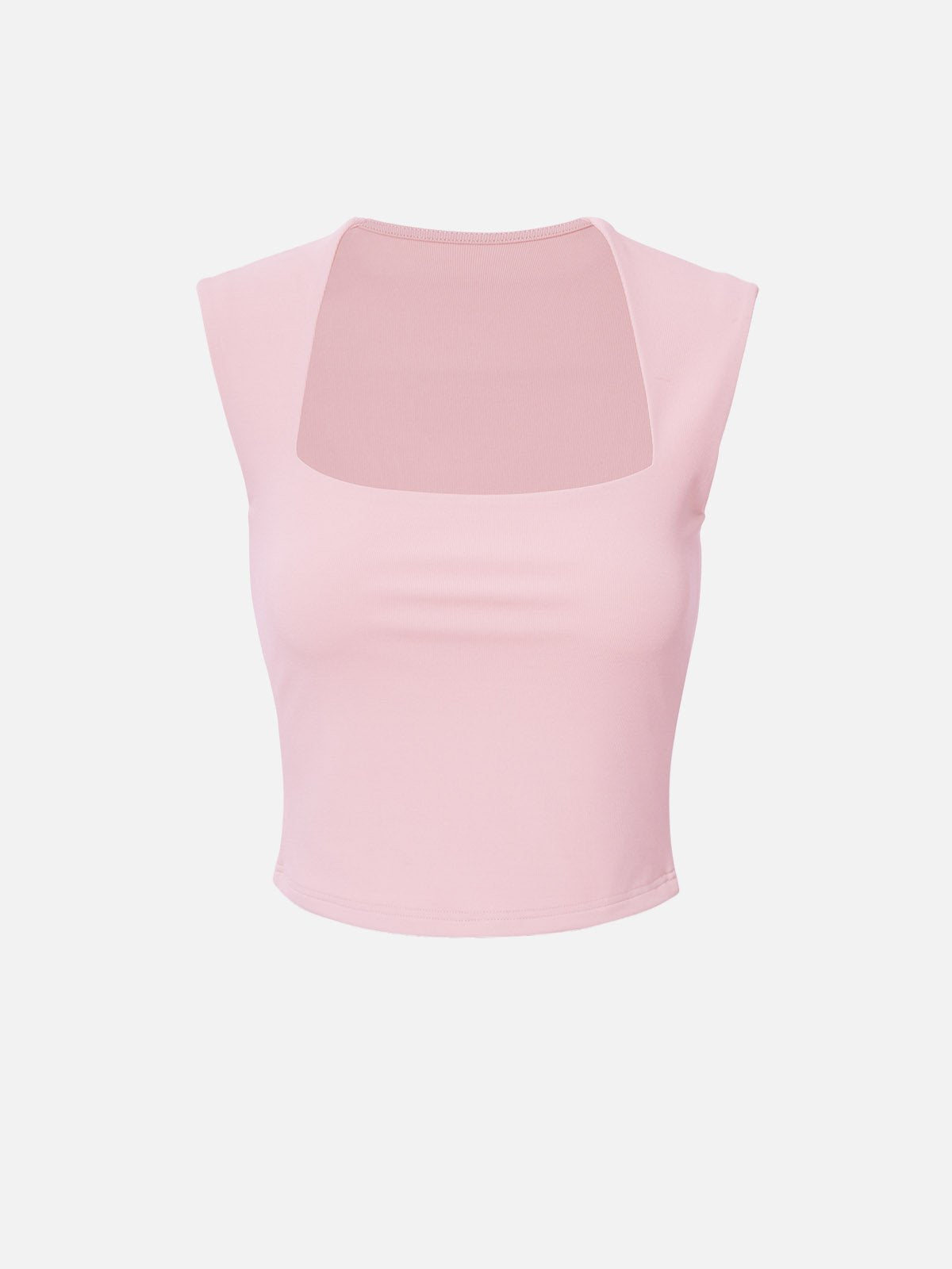 IcyAir® Tapered Square Neck Wide Shoulder Tank Top