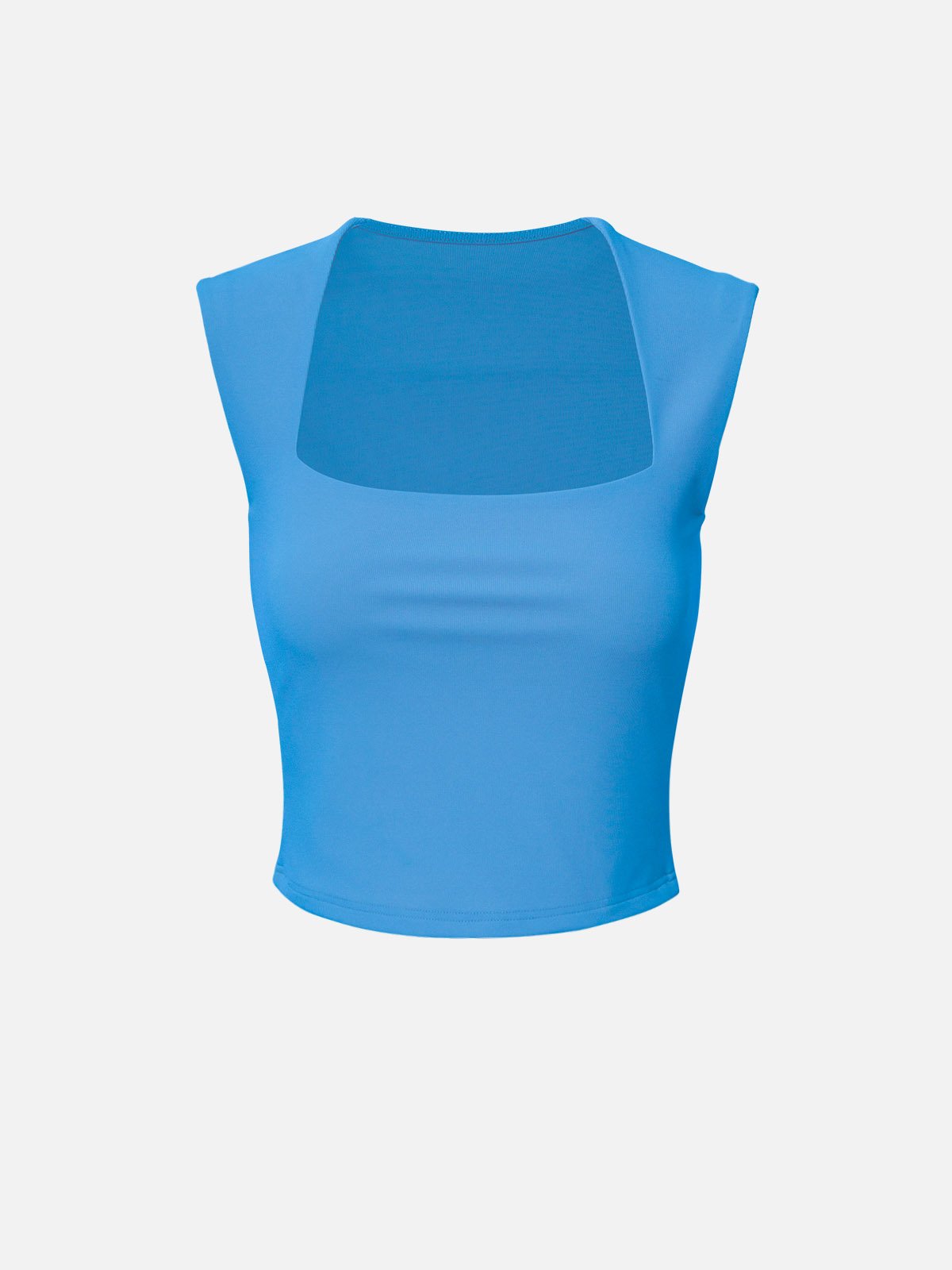 IcyAir® Tapered Square Neck Wide Shoulder Tank Top