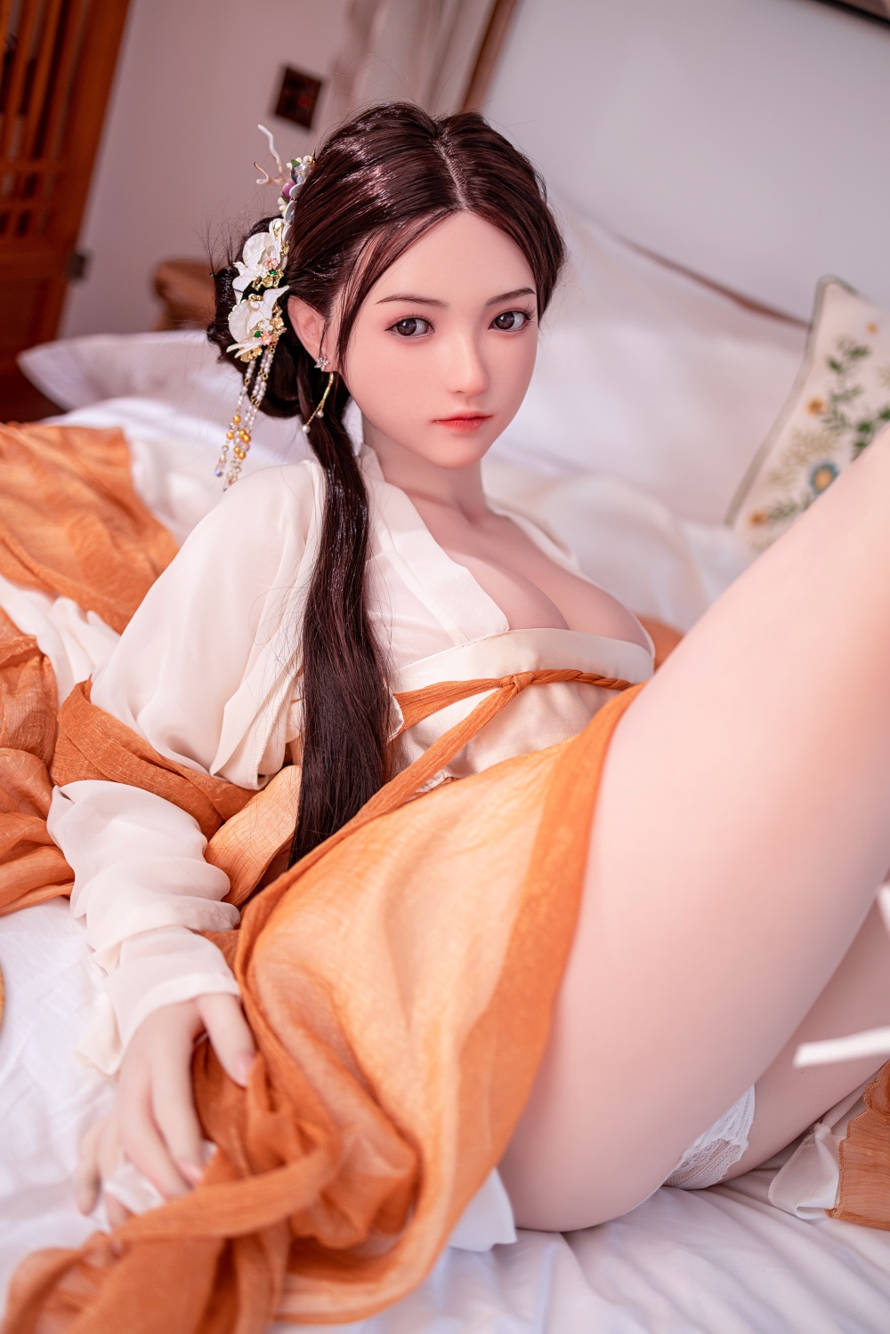 UMDOLL | Orchid - 5Ft4(163cm) Chinese Cassical Style Realistic Sex Doll (Silicone Doll)-First Love Doll
