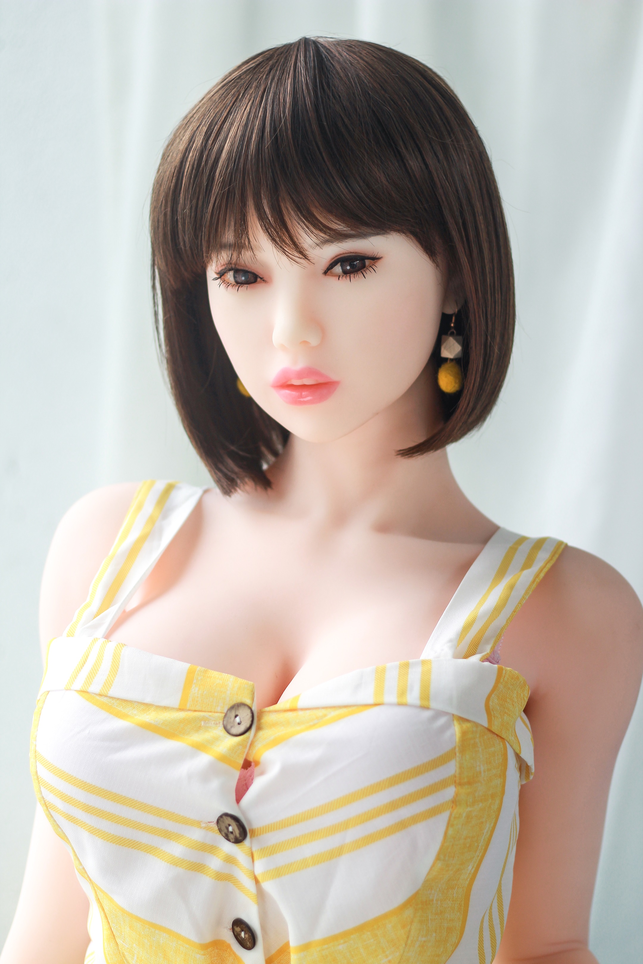 6YE | Aaliyah - 5ft5/165cm Big Boobs Short Hair Asian Japanese Sex Doll-First Love Doll