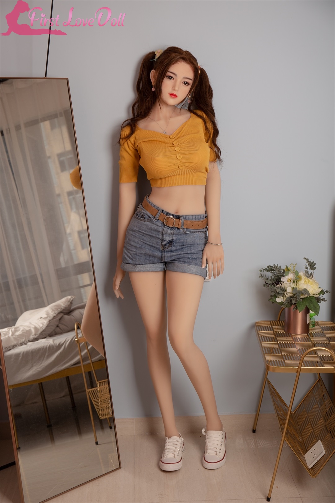 JX Doll | Nana- 4ft 11/150cm Japanese Style Ultra Realistic Silicone Sex Doll With Curly Hair-First Love Doll