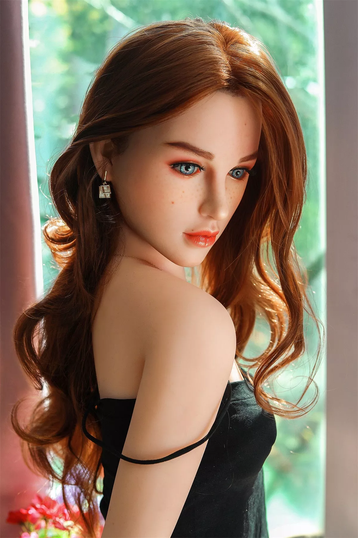 Ambre - 5Ft 3(159cm) A Cup Freckle Style Lovely Realistic Sex Doll (In Stock US)-First Love Doll