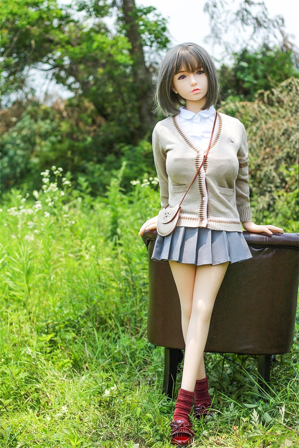 Hashimoto- 4ft7(140cm)  Japanese Style Big Breast TPE Sex Doll With Short Hair-First Love Doll