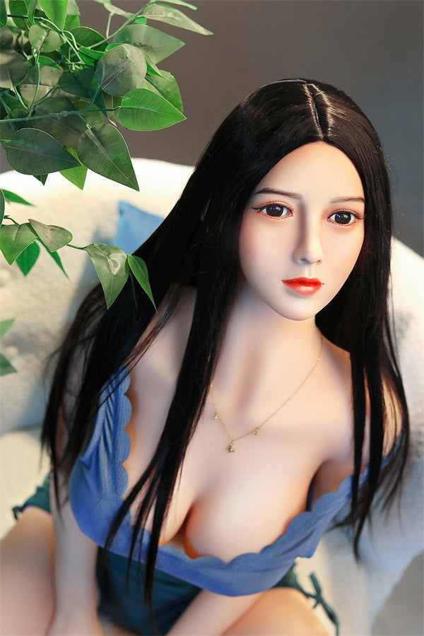 Susan - 158cm (5ft2) Big Breast Chinese Style Sex Doll With Long Black Hair-First Love Doll