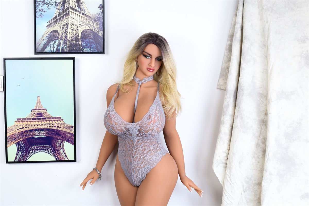 Sharon - 5ft2 (158cm)  Ultra Realistic Big Breast TPE Sex Doll With Curly Hair -First Love Doll