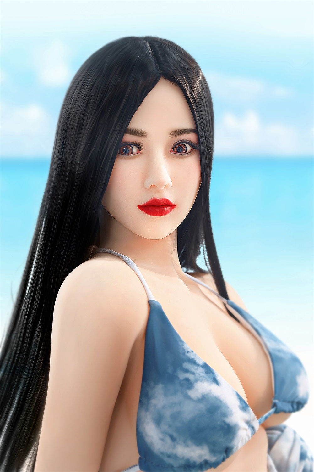 Christine - 166cm (5ft6) Pure Life-Like Sex Doll With Black Long Straight Hair-First Love Doll
