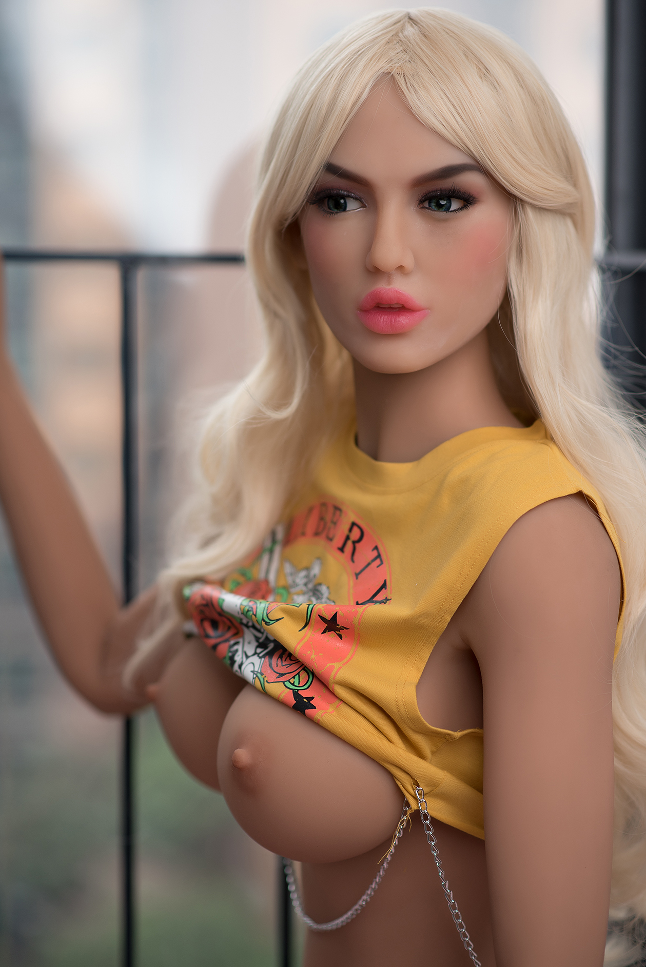 6YE | Amelia - 5ft5/165cm Big Boobs White Hair Fashion Sex Doll-First Love Doll