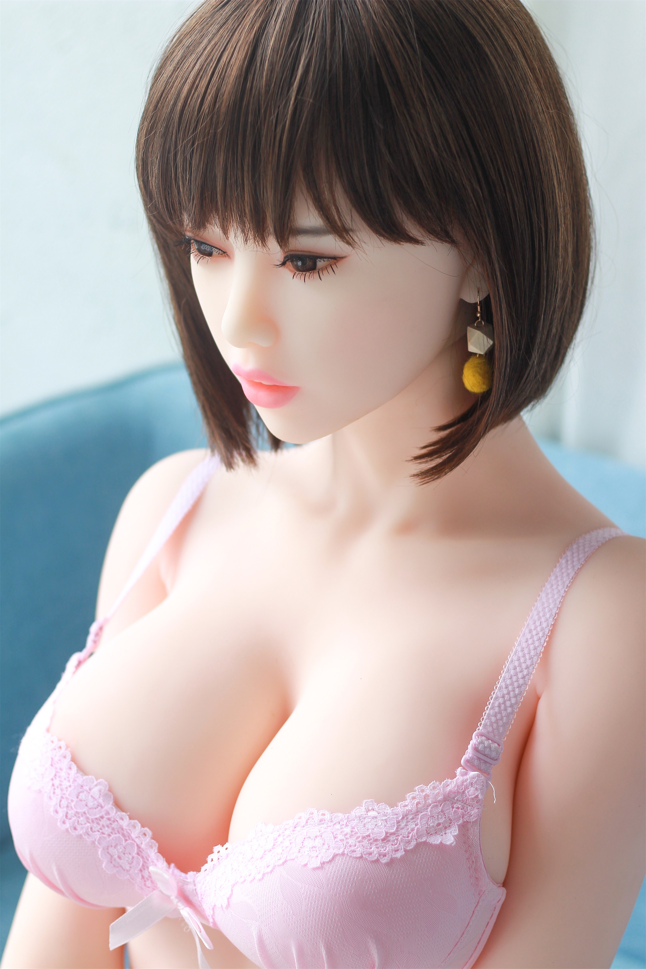 6YE | Aaliyah - 5ft5/165cm Big Boobs Short Hair Asian Japanese Sex Doll-First Love Doll