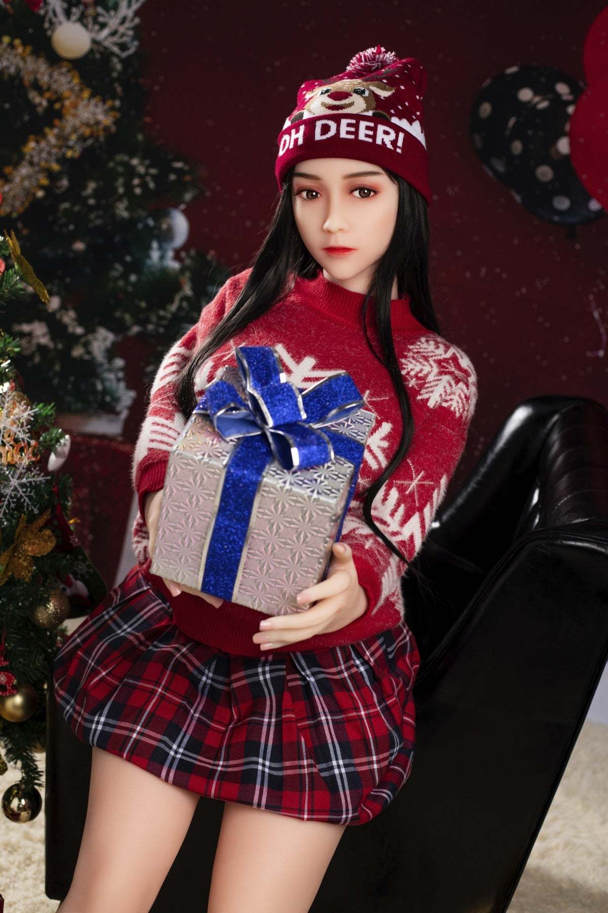 MiMi - 163cm/5Ft 4 Christmas Style Mid Boobs Sex Doll (5 Sizes ）-First Love Doll