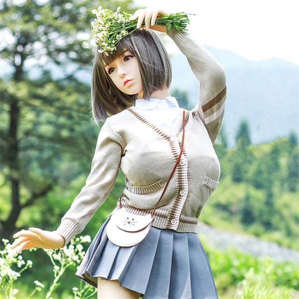 Hashimoto- 4ft7(140cm)  Japanese Style Big Breast TPE Sex Doll With Short Hair-First Love Doll