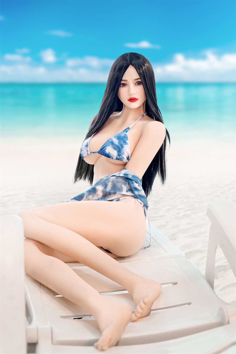 Christine - 166cm (5ft6) Pure Life-Like Sex Doll With Black Long Straight Hair-First Love Doll