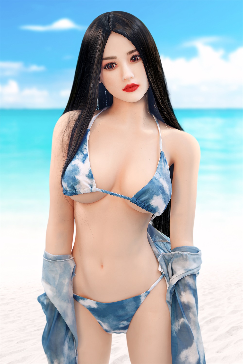 Christine - 166cm (5ft6) Pure Life-Like Sex Doll With Black Long Straight Hair-First Love Doll