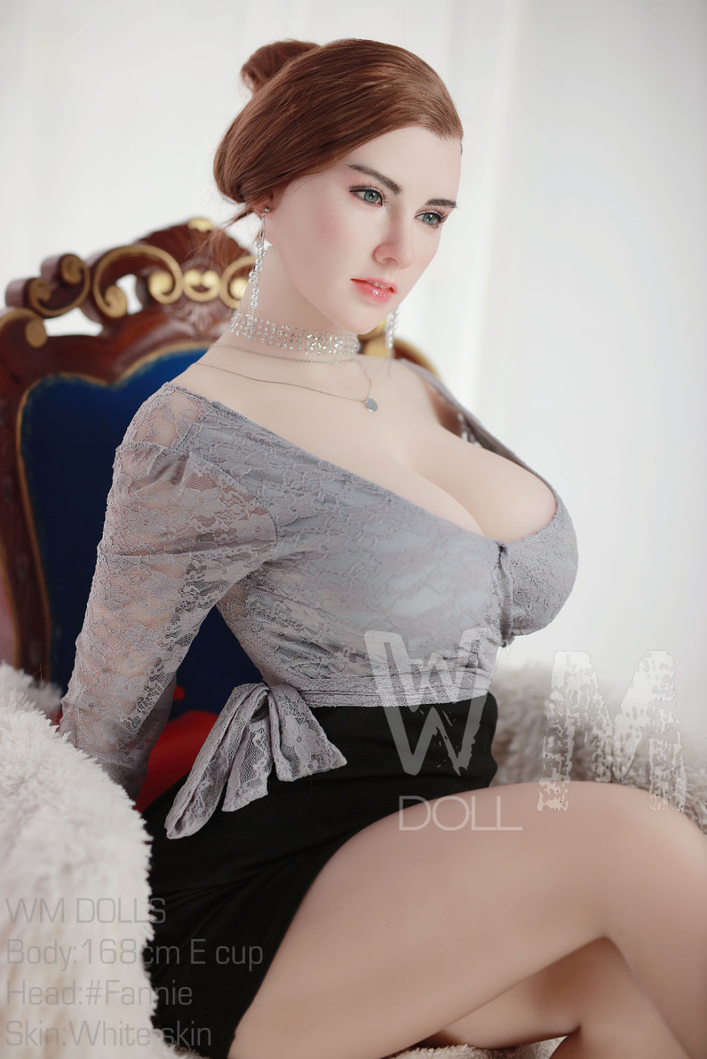 WM | Fannie  5ft 6/ 168cm E Cup Silicone Head Sex Doll-First Love Doll