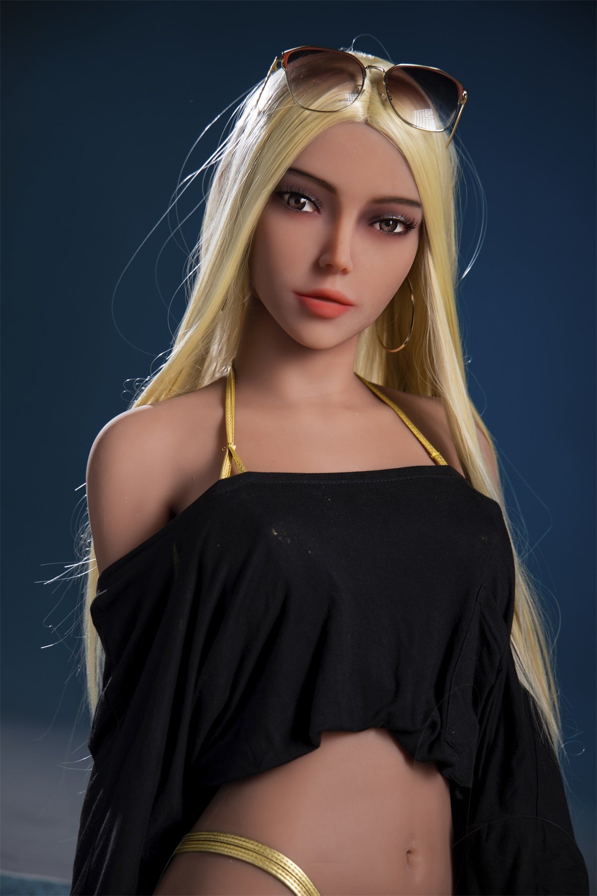 Indiana - 5ft3(161cm) Ultra Real-Feel Skin Sex Doll With Blonde Straight Hair-First Love Doll