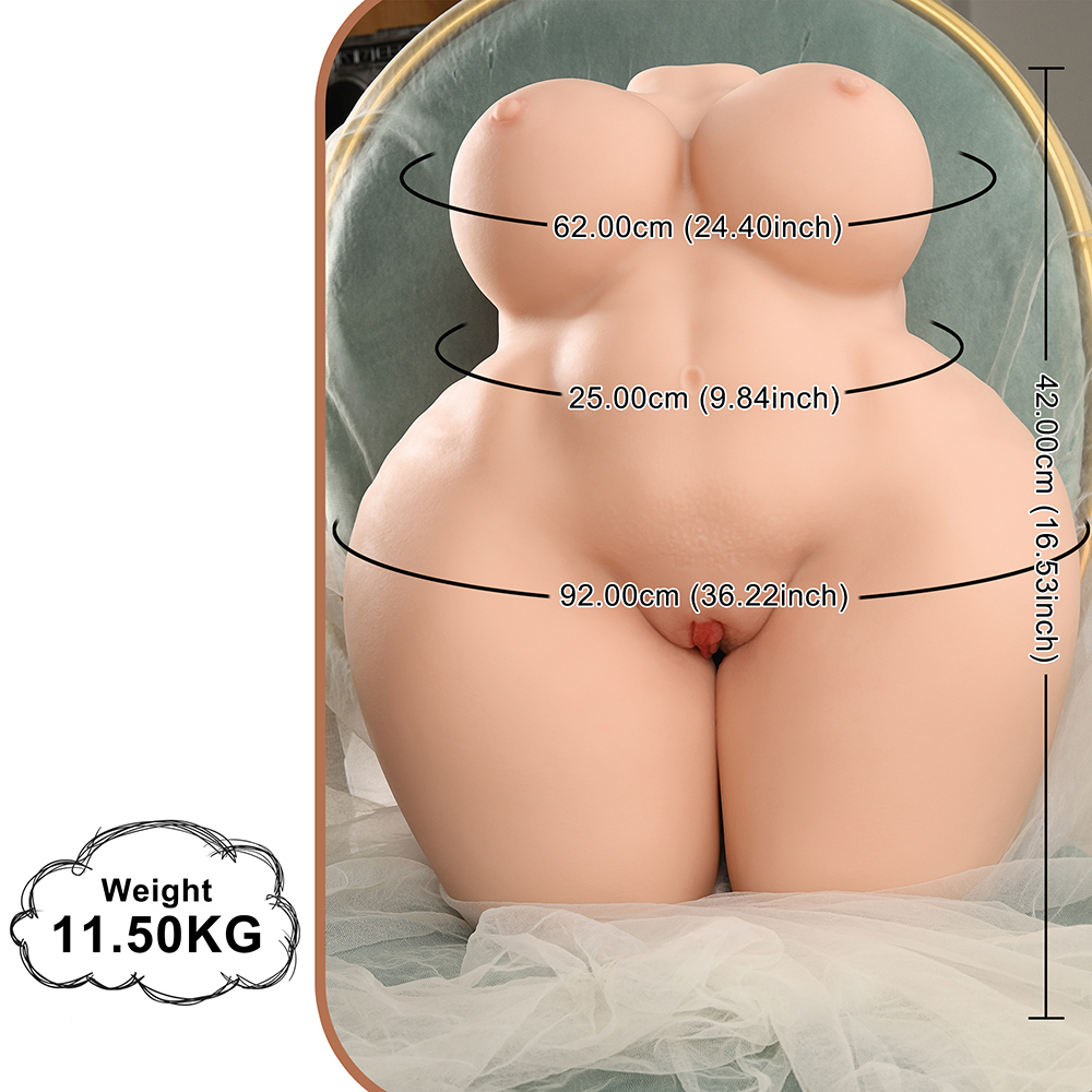 Elma - 42cm/16.5lb Torso Sex Doll (In Stock US)-First Love Doll