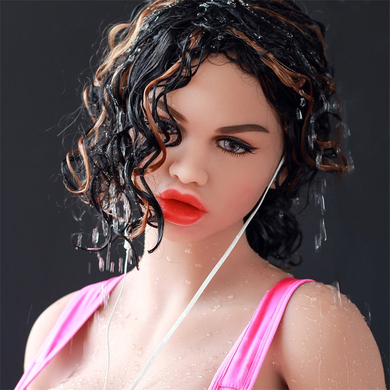 Jaiden - 166cm (5ft6) Life-Like Big Breast Big Mouth Muscular Sex Doll With Short Curly Hair-First Love Doll