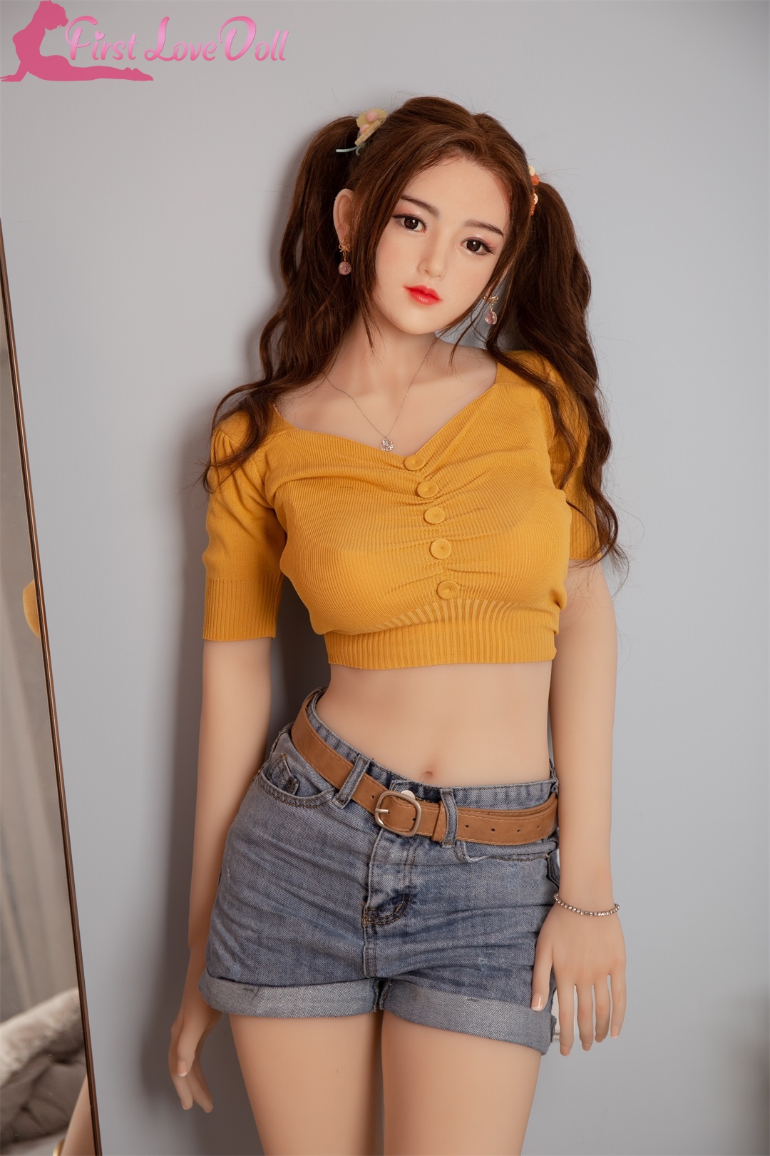 JX Doll | Nana- 4ft 11/150cm Japanese Style Ultra Realistic Silicone Sex Doll With Curly Hair-First Love Doll