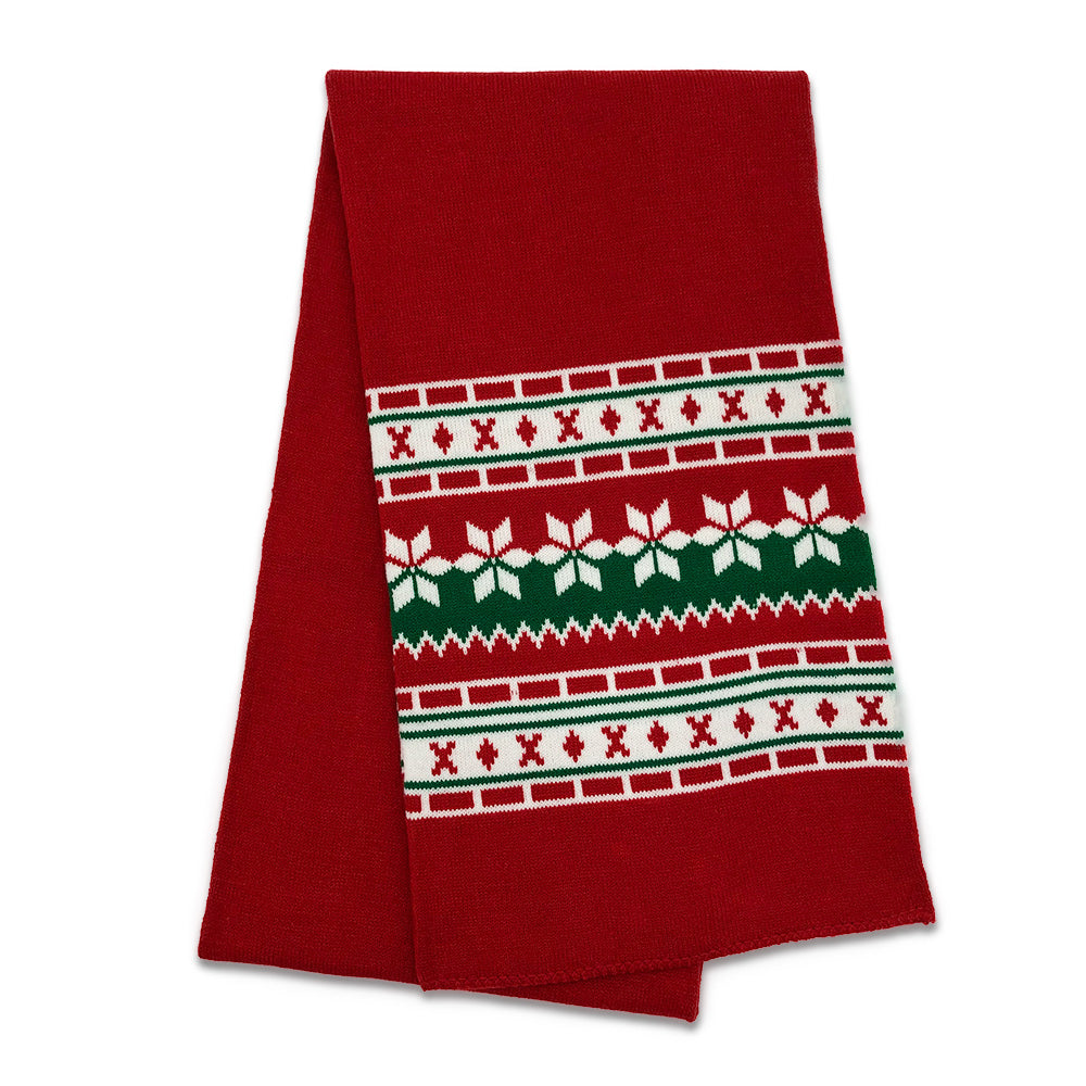 Knitted Christmas Hat Christmas Scarf Set-First Love Doll