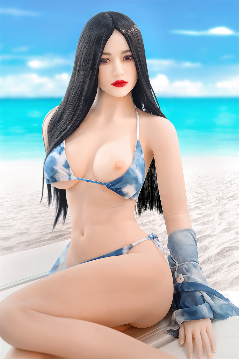 Christine - 166cm (5ft6) Pure Life-Like Sex Doll With Black Long Straight Hair-First Love Doll