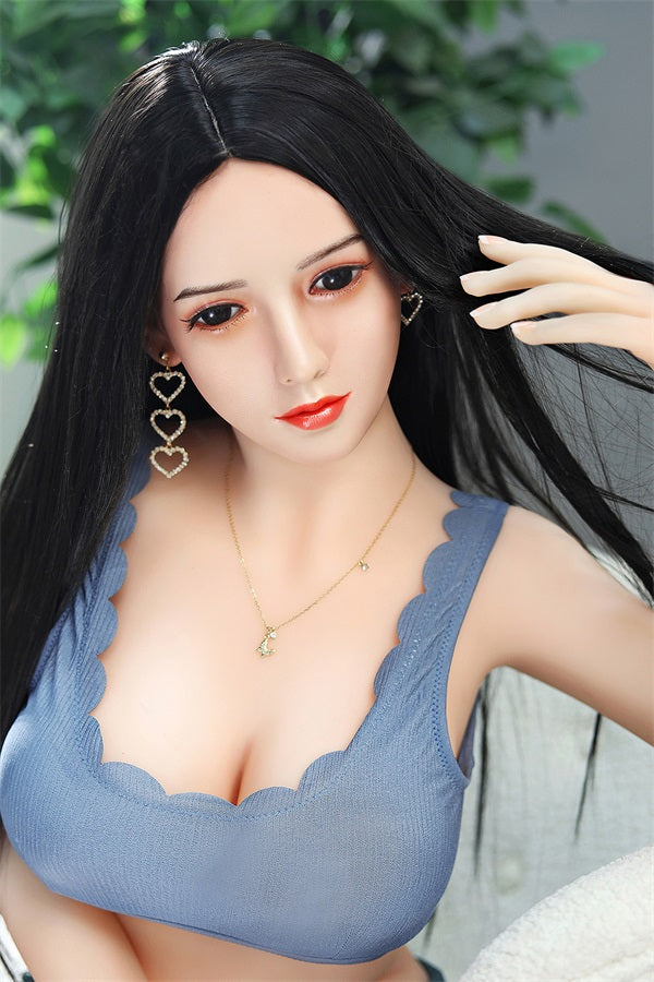 Susan - 158cm (5ft2) Big Breast Chinese Style Sex Doll With Long Black Hair-First Love Doll