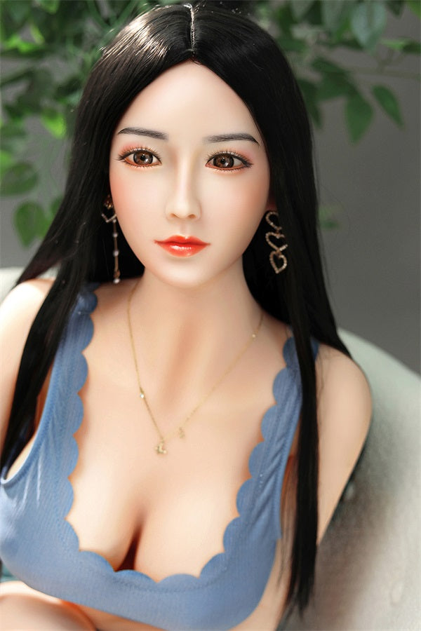 Susan - 158cm (5ft2) Big Breast Chinese Style Sex Doll With Long Black Hair-First Love Doll