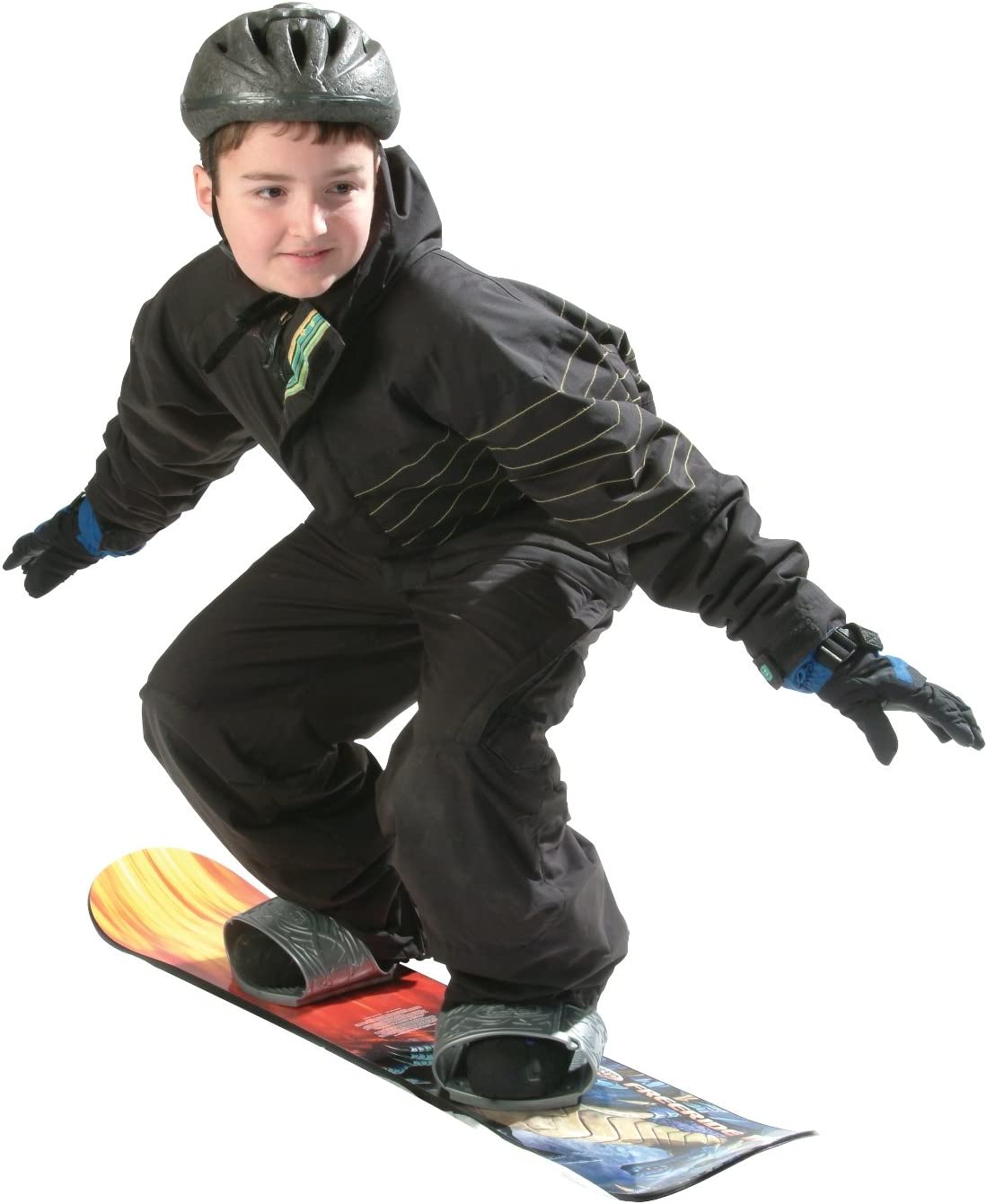 Emsco Group ESP 110 cm Freeride Snowboard - Adjustable Bindings - for Beginners and Experienced Riders, Graphic