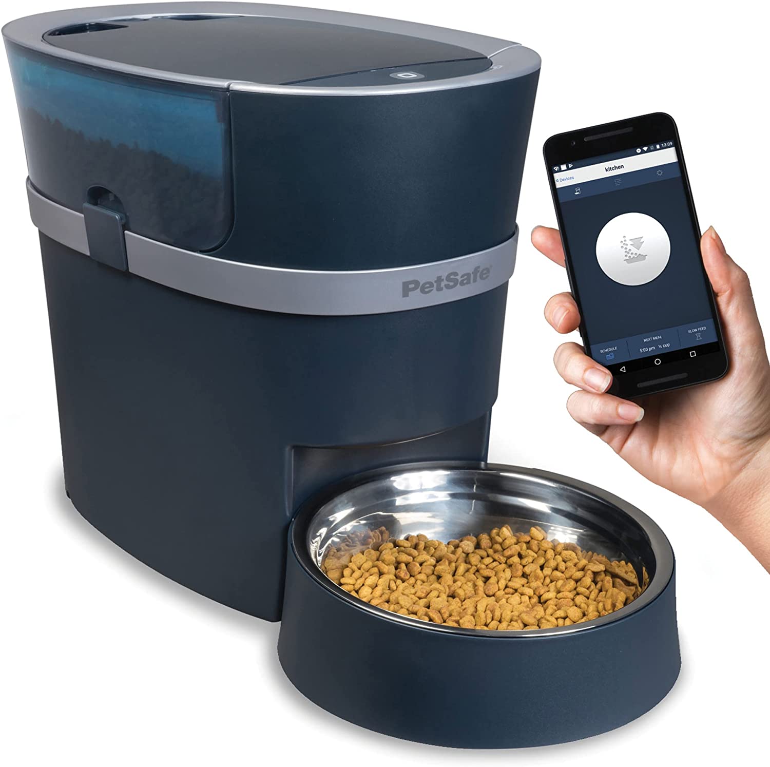 PetSafe Smart Feed Automatic Dog and Cat Feeder - Smartphone - Wi-Fi Enabled for iPhone and Android Smartphones