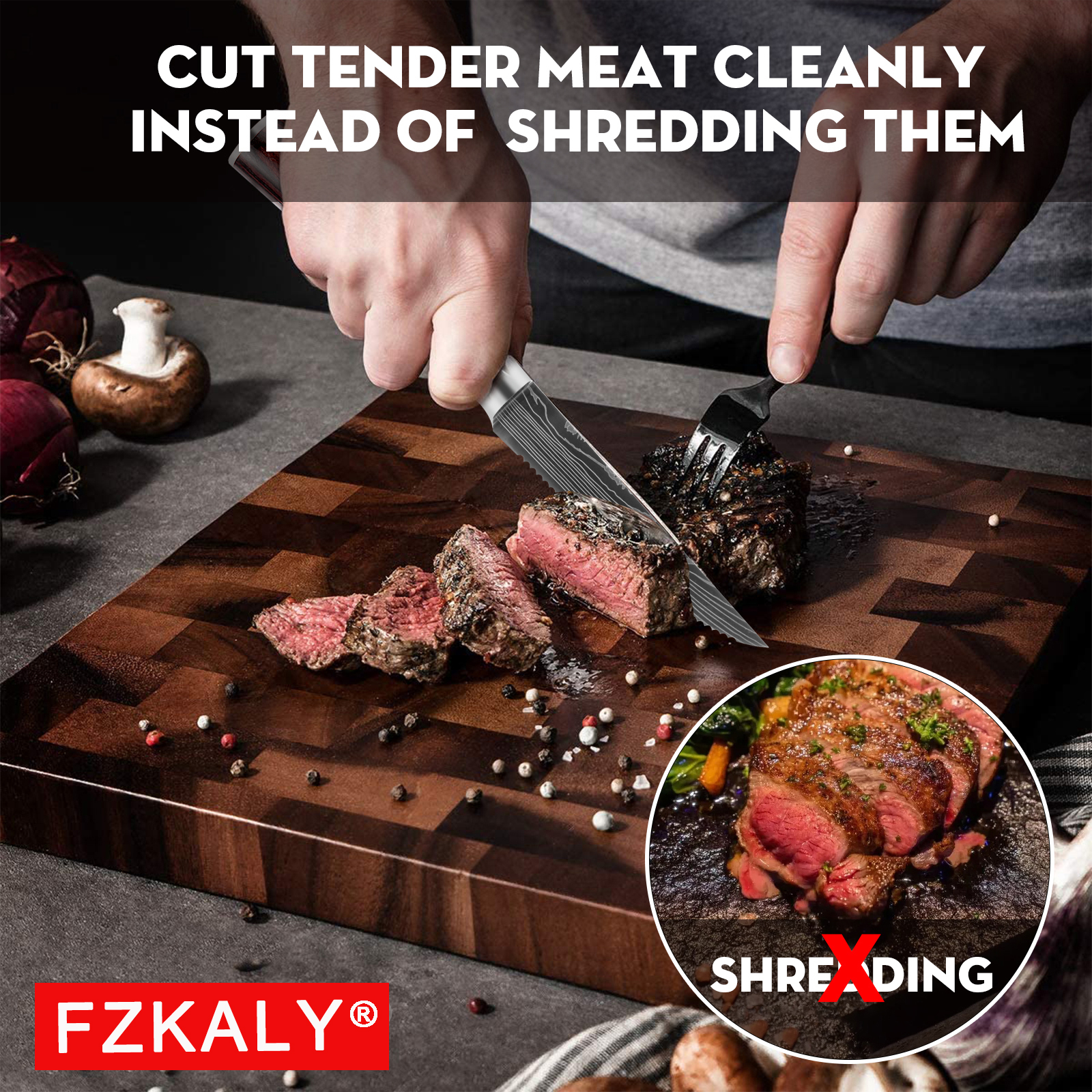 6-Piece Serrated Steak Knife Set