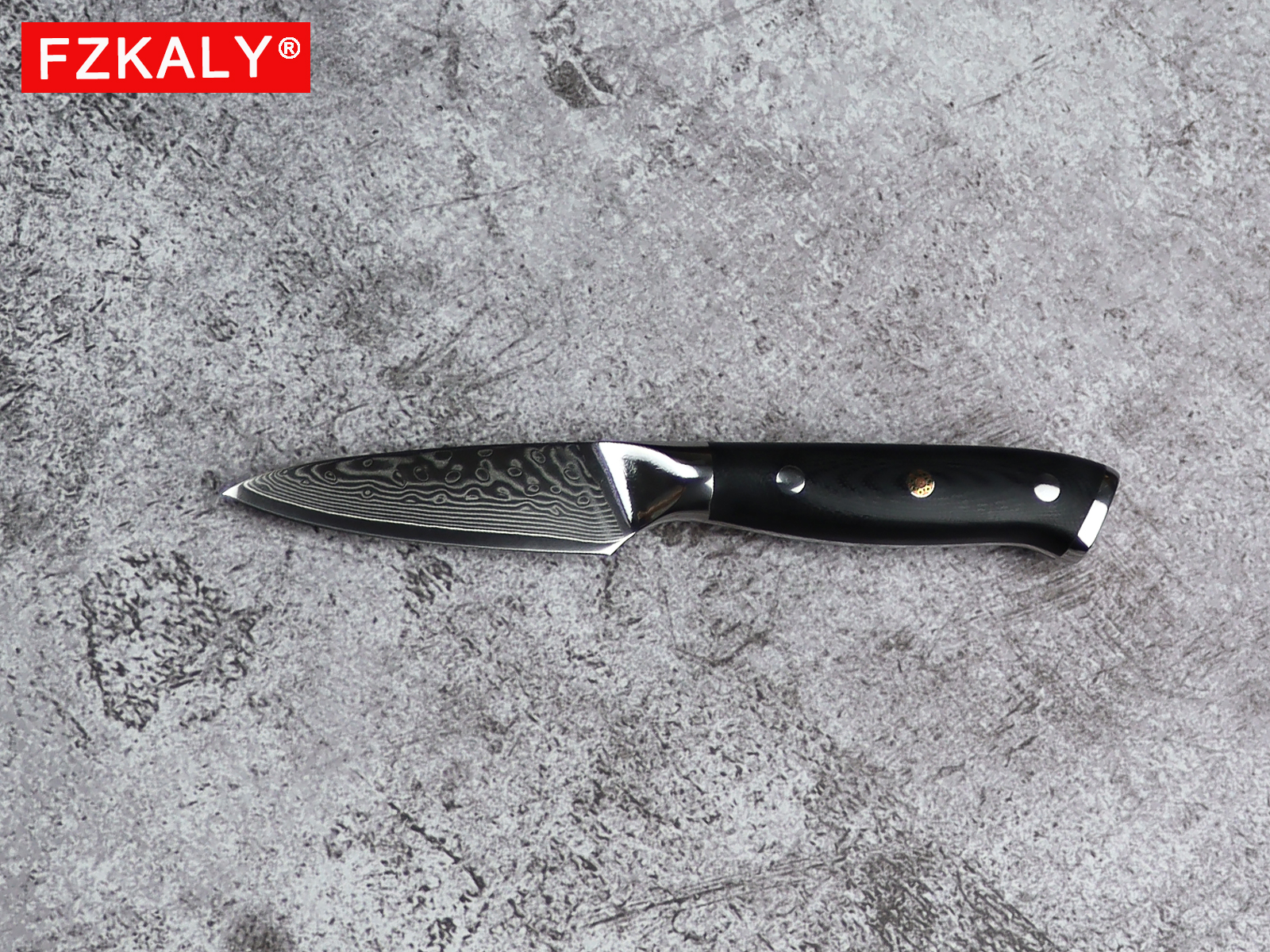 Fzkaly 3.5" Damascus Steel Paring Knife