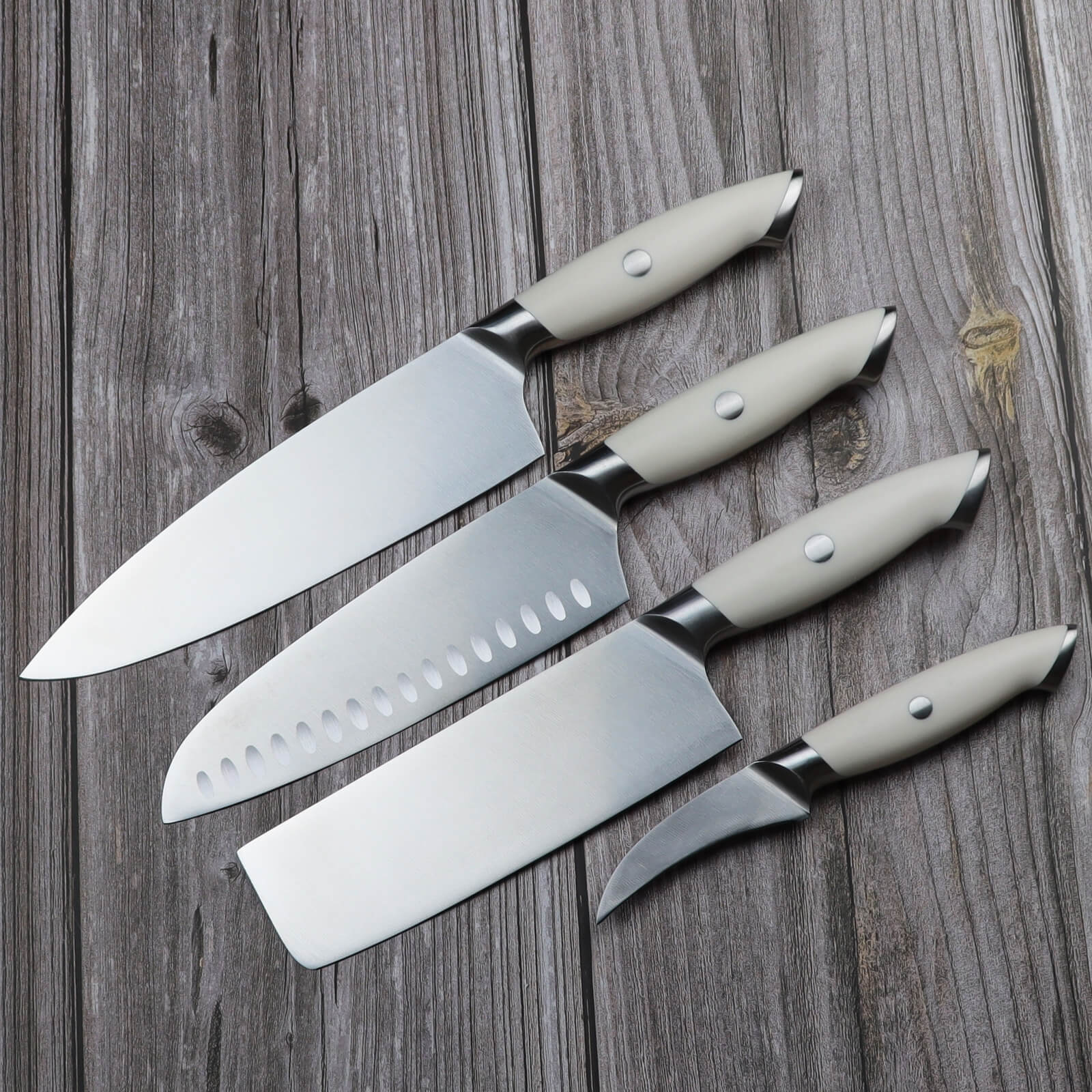4 Piece Carbon Steel Knife Set